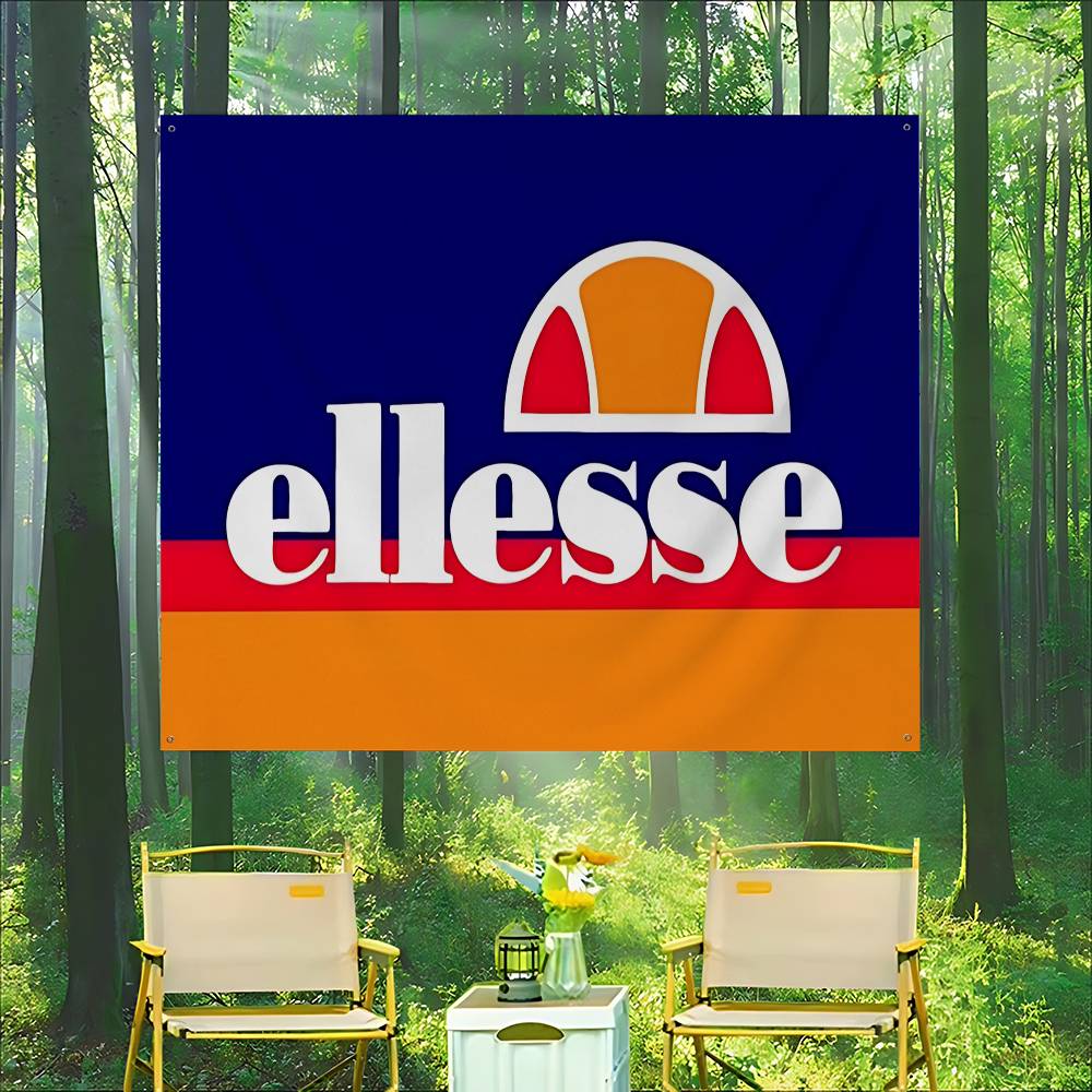 Commercial Banner Printing - E-Ellesse Logo Geavanceerde printtechniek Commerciële reclame