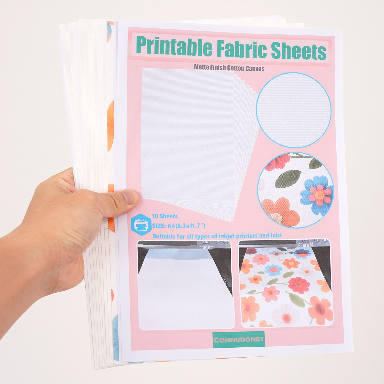 Commercial Fabric Printing Machine - 5 stks/10 stks afdrukbare witte katoenen