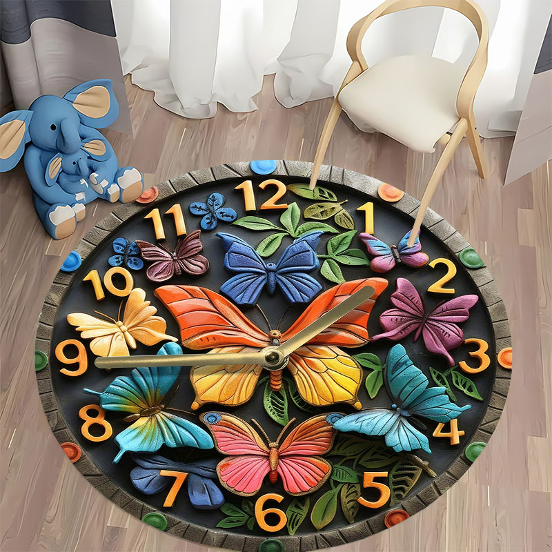 Commercial Wall Printing Machine - 3D-dimensionale vlinderbos wandklok bedrukt mat groot