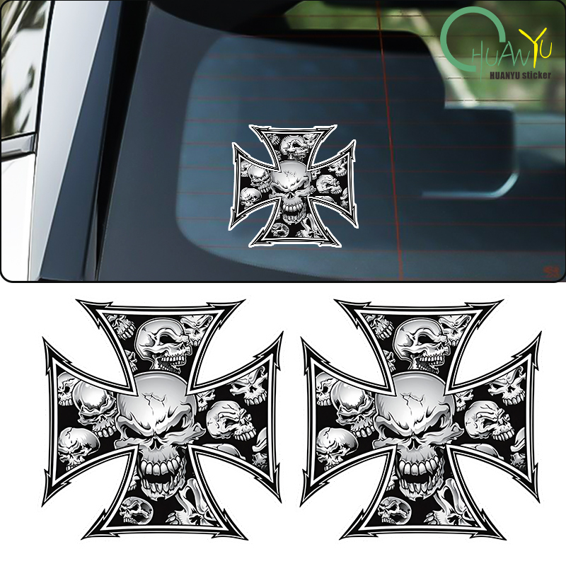 Embroidery Digitizing Software - Groot Zwart Wit Schedel Kledingstuk Borduurwerk
