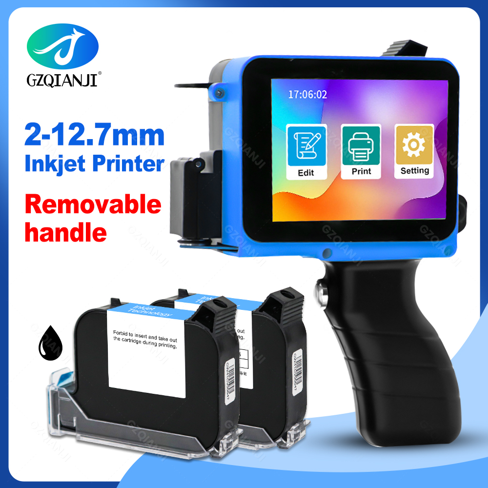Commercial Fabric Printing Machine - 12,7 mm labelinkjetprinter Handheld printer 600