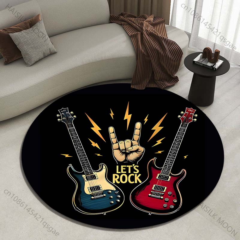 Commercial Printing Icon - Dromerige rockgitaren en iconische gebaren bedrukt