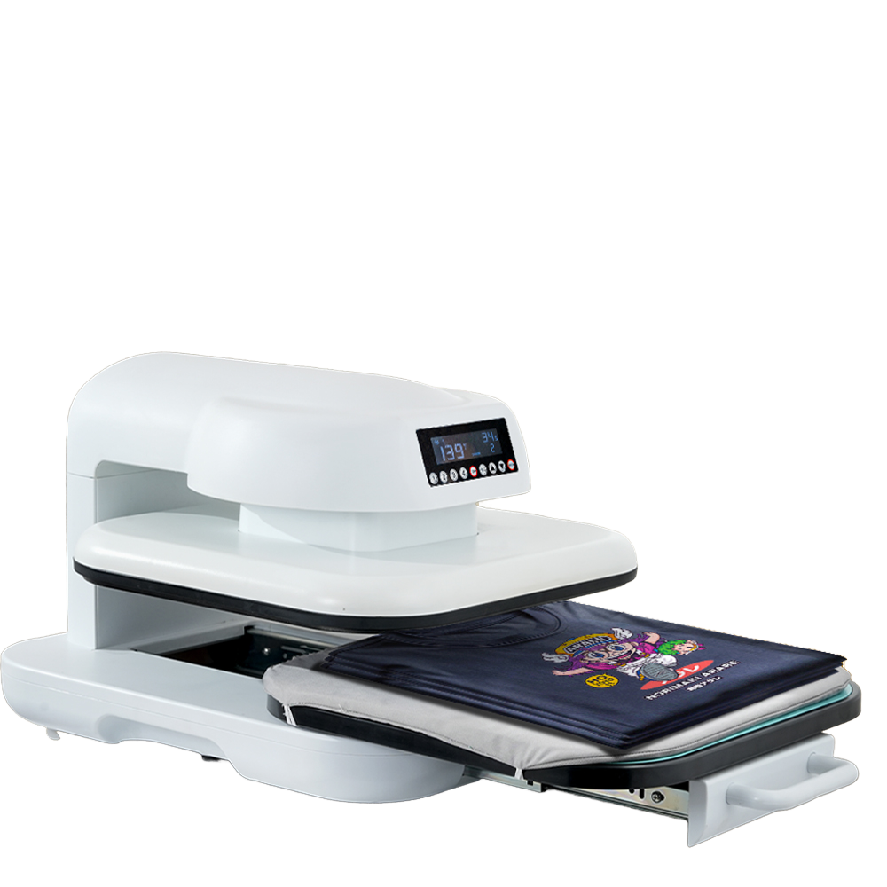 Heat Press Machine - Best verkochte elektrische automatische vlakbed T-shirt