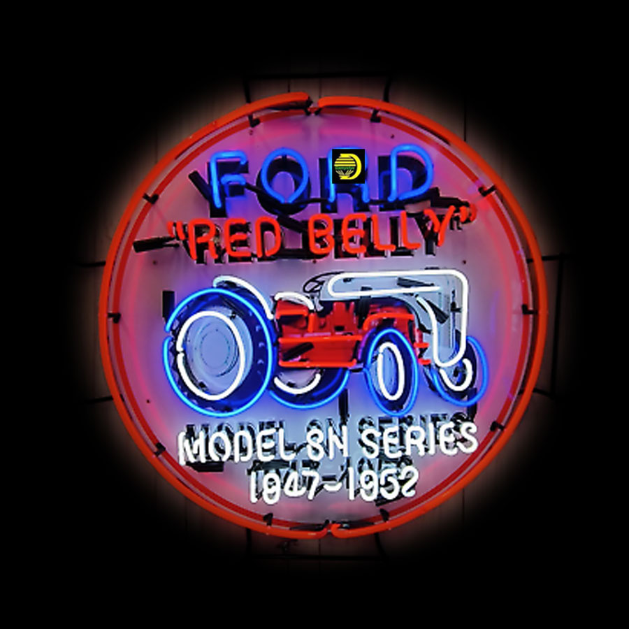 Commercial Printing Icon - Voor Rode Buik Neon Teken Tractor