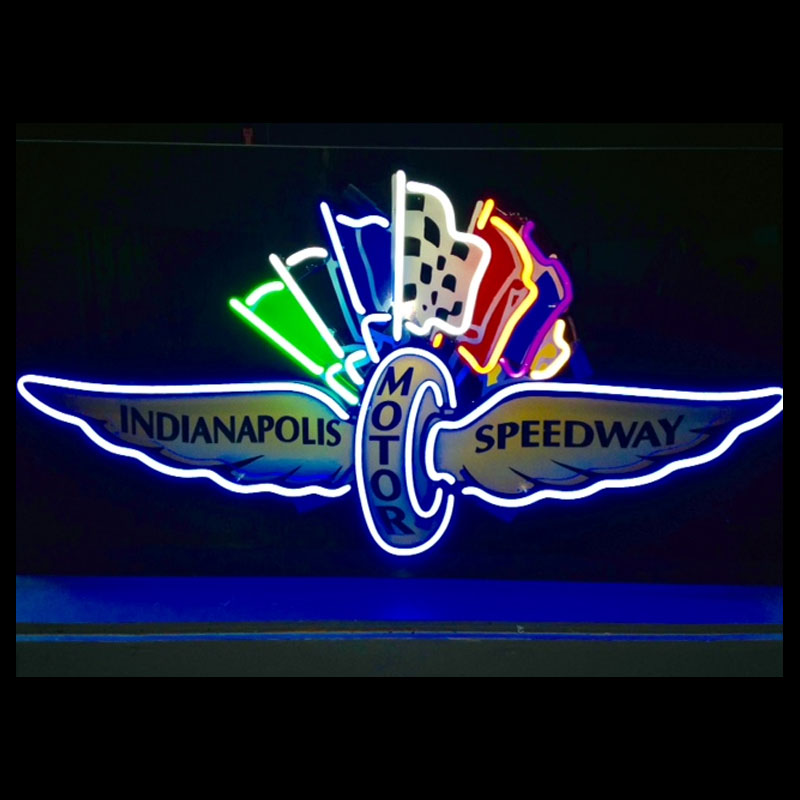 Commercial Printing Icon - Neonreclame voor Motor Indian Light Speedway