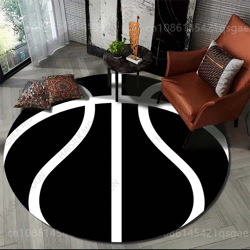 Commercial Printing Icon - Basketbal icon zwart design print rond