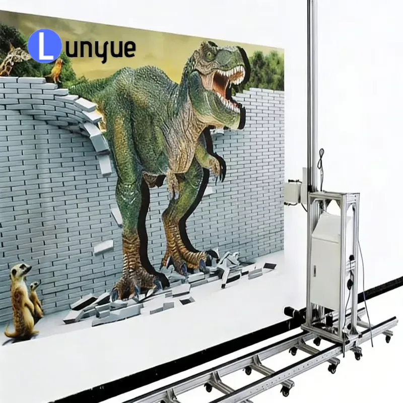 Commercial Wall Printing Machine - 3D-wandprinter, verticaal wandbeschilderingstool voor commerciële kunstdecoratie,