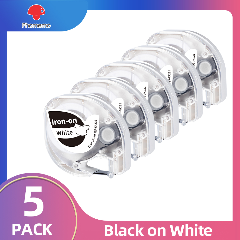 Commercial Fabric Printing Machine - 3/5-pack stof opstrijkbare labeltape huiskledingtape compatibel