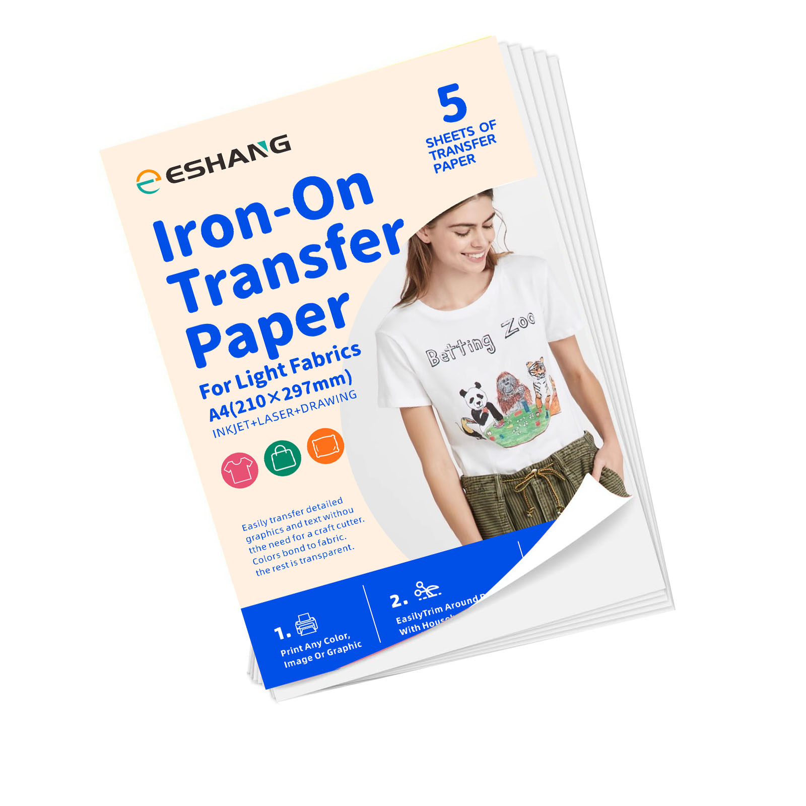 5 vellen A4 warmteoverdrachtsp - Printable Heat Transfer Vinyl recensie en prijs