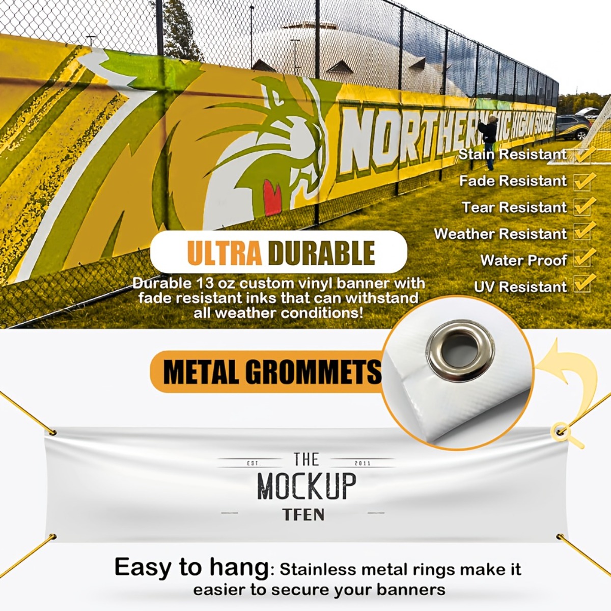 Op maat gemaakte vinylbanner m - Commercial Banner Printing recensie en prijs